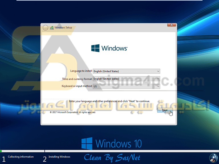تحميل ويندوز 10 نسخة خفيفة بحجم صغير للأجهزة الضعيفة Windows 10 Lite by sasnet