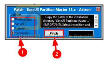 برنامج تقسيم الهارد Easeus Partition Master Technician كامل