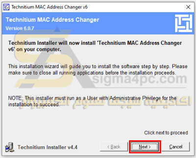 تحميل وتثبيت برنامج Technitium MAC address Changer (TMAC) على الكمبيوتر