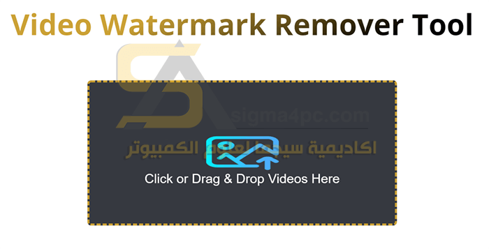 خطوات إزالة العلامة المائية باستخدام Video Watermark Remover بدون برامج